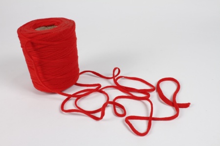 Cordelette en coton rouge D6mm