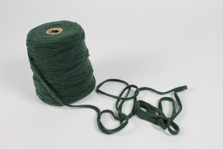 Cordelette en coton vert foncé D6mm