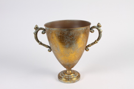 Coupe en métal or antique D21.5cm H28.5cm