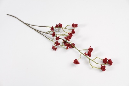 Gypsophile artificielle bordeaux H90cm