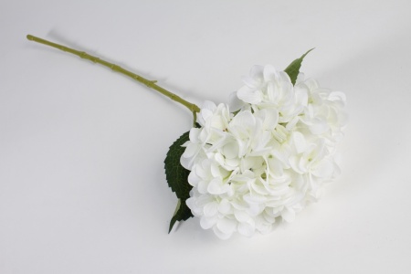 Hortensia artificiel blanc H64cm