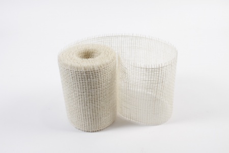 Rouleau de toile de jute blanc 15cm x 10m