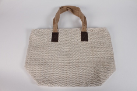 Tote bag en jute naturel 52x19cm H36cm