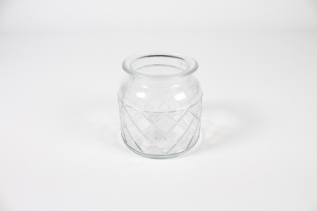 Vase en verre transparent D11cm H11cm