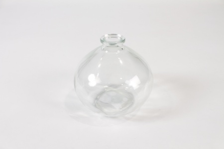 Vase en verre transparent D12cm H11cm