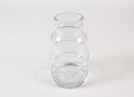 Vase en verre transparent D13cm H23cm