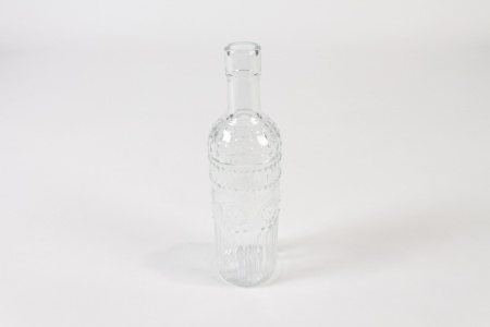 Vase en verre transparent D5.5cm H20cm