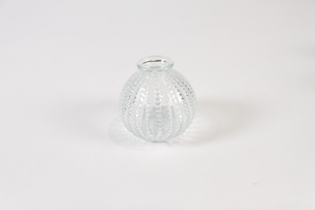 Vase en verre transparent D8cm H8.5cm