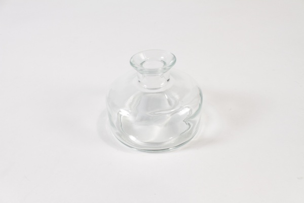 Vase en verre transparent D9cm H7cm