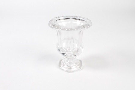 Vase medicis en verre transparent D11.5cm H14cm